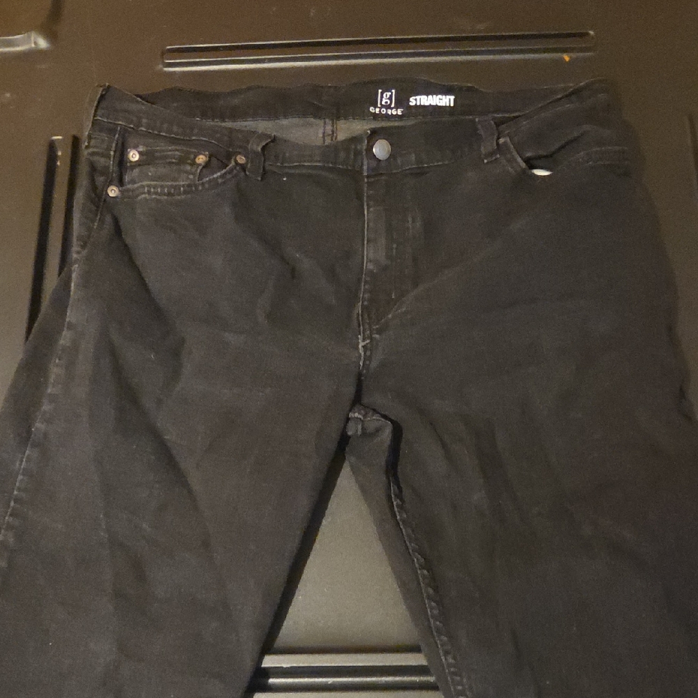 George Men's Dark Straight Jeans